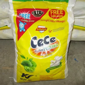 Laundry Detergent Powder Eco-Friendly Disposable Lemon Fragrance 300g for Apparel Use