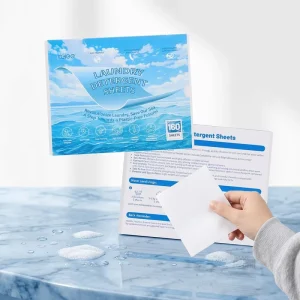 Laundry Detergent Sheets Eco-Friendly Plastic-Free Hypoallergenic Travel Household Scent Booster Soap Paper