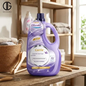 Laundry Liquid Detergent OEM Eco-Friendly Concentrated Stain Remover Lavender Scent Machine Wash