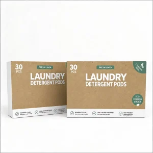 Laundry Pods Anti-Bacterial Color Protector Biodegradable Cleaning Household Custom FSC Paper