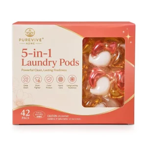 Laundry Pods Lavender Jasmine Floral Lemon Scent Eco Friendly Disposable Detergent