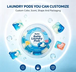Laundry Pods Lavender Jasmine Floral Lemon Scent Single-Use Detergent