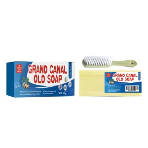Laundry Soap Bar Stain Remover for Underwear, Adult and Baby Clothes with Brush