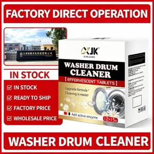Laundry Washer Drum Cleaner Effervescent Tablets for Dirt and Odor Removal