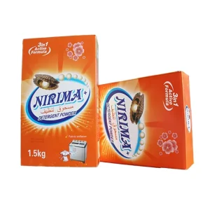 Laundry Washing Detergent Box or Carton design washing powder TO middle east market