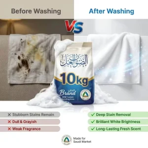 Lavender Disposable Eco-Friendly Laundry Detergent Powder for White Thobes, Stain Removal and Whitening