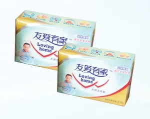 Lavender Scented Eco Friendly Organic Solid Bacteria removing Laundry Soap 101g Per Piece 2 Pieces Per Set