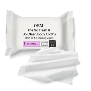 Lavender-Scented Feminine Cleansing Wipes for Intimate Areas