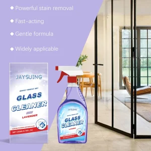 Lavender-Scented Glass Cleaner Spray for Windows, Mirrors, and Car Glass