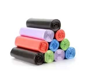 Leak-Proof Plastic Customizable Colored Garbage Bags