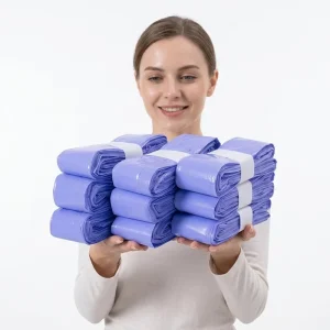 Leak-Proof Universal-Fit Disposable Continuous-Roll Odor-Lock Diaper Pail Refill Liners for Standard Nappy Bins