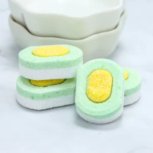 Lemon Scent Dish Washing Tablets Packed Water soluble Film for Dishwasher Cleaning Tablet 20g Per Piece