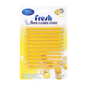 Lemon Scent Enzyme Drain Cleaner Sticks for Sinks Bathtubs and Septic Tanks