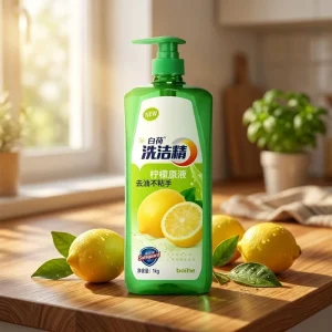 Lemon-Scented Antibacterial Dishwashing Liquid Degreaser