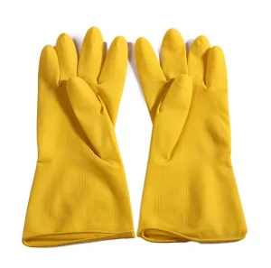 Light-Duty Oil- and Chemical-Resistant Waterproof Latex Rubber Work Gloves for Household, Industrial, Factory Maintenance, and Cleaning