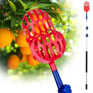 Lightweight Aluminum Alloy Telescopic Rod DIY OEM Handheld Garden Tool Fruit Picker