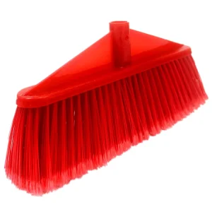 Lightweight Chinese Classic Style Plastic Broom with Wooden Handle, Flagged Bristles, and Dustpan