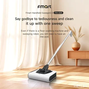 Lightweight FM 009 Wireless Electric Sweeper 2 in 1 Broom Dustpan for Household Tile Floor Cleaning