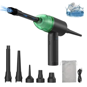 Lightweight Handheld Car Vacuum Cleaner with Air Blower Wet and Dry Function USB Powered 3-Speed for RV and Hotel Use