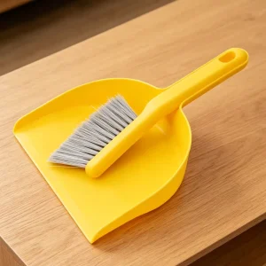 Lightweight Mini Handheld Dustpan and Brush Set Portable Desktop Car Keyboard Crevice Cleaner Pet Hair Small Space