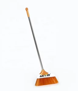 Lightweight PET Broom Head, Plastic Non-Stick Broom and Dustpan Set for Home