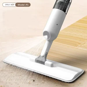 Lightweight Steel Spray Mop with Microfiber Pad and High Absorption