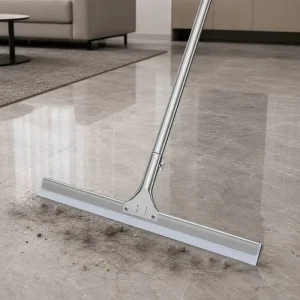 Lightweight Straight Eco Friendly Durable Floor Squeegee Soft TPR Blade Streak Free Water Wiper Plastic Handle Patio Hospital