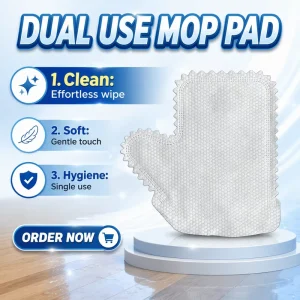 Lint-Free Disposable Dust Mittens Nonwoven Cleaning Gloves for Furniture Car Interior and Pet Hair Removal