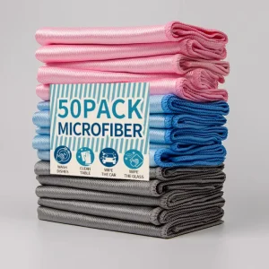 Lint Free Fish Scale Microfiber Glass Cleaning Cloth Streak Free Magic Nanoscale Window Mirror Polishing Towel