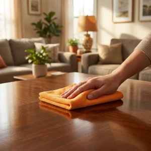 Lint Free Multi Surface Furniture Dusting Polishing Dishcloth for Janitorial Microfiber Towel