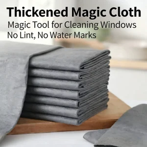 Lint-Free Quick-Dry Microfiber Cleaning Cloth for Mirrors, Windows, Kitchen, Car, Jewelry, and Screens