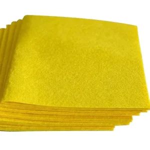 Lint-Free Reusable Multipurpose Yellow Cleaning Cloth