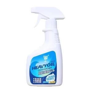 Liquid Concentrated Heavy Oil Stain Cleaning Agent for Kitchen Range Hood and Stove Powerful Degreaser Spray Bottle