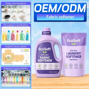 Liquid Fabric Softener Gentle on Fabrics Color Safe Anti Static Fresh Scent Laundry Conditioner for All Machine Types