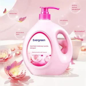 Liquid Hand Wash Underwear Detergent 1kg Eco-Friendly Plant-Based Low-Foam Antibacterial Blood Stain and Odor Removal