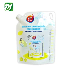Liquid Laundry Detergent Packaging Pouch, Custom 1L 2L, Large-Capacity Stand-Up Spout Pouch