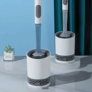 Liquid Toilet Brush with Holder Soft Bristle Plastic Wall Mounted Spray Toilet Cleaner Set Eco Friendly Bathroom Cleaning