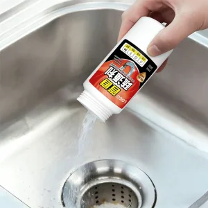 Liquid and Powder Drain Cleaner for Kitchen Sink Unclogging and Deodorizing