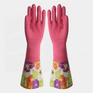 Long Cuff Waterproof Latex Household Dishwashing Gloves