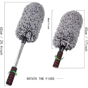 Long-Handle ABS Microfiber Car Duster Brush