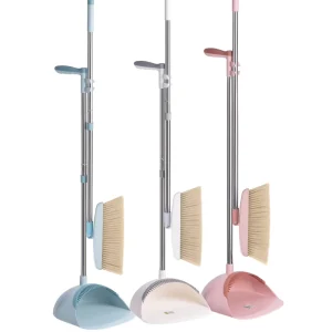 Long-Handle Dustpan and Broom Set
