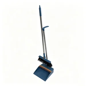 Long Handle Folding Broom Set with Dustpan Plastic PET PP and Bristle Head for Home Cleaning