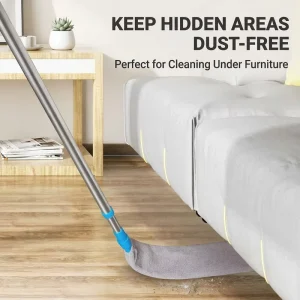 Long Handle Microfiber Telescopic Dust Brush Household Flexible Sofa Dust Mop for Hidden Corners Narrow Spaces