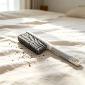 Long-Handle Soft Plastic Anti-Static Brush for Sofa Carpet Dust and Lint Cleaning