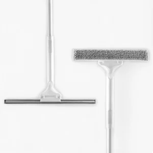 Long Handle Squeegee Microfiber Window Scrubber Set Adjustable Professional Window Cleaning Combo for Kitchen Glass Door