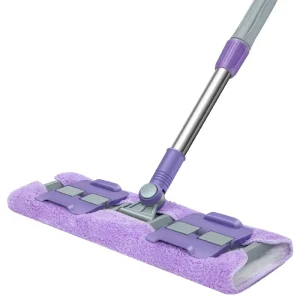 Long Handle Stainless Steel Self Wringer Sustainable Water Absorbing Detachable Microfiber Mop Pads Head Mops