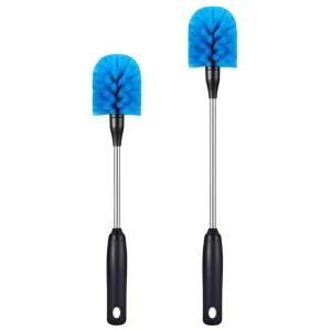 Long Handle Stainless Steel Water Bottle Nylon Cleaner Tumbler Cup Scrubbing Cleaning Brush