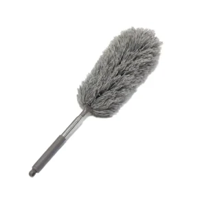 Long-Handle Telescopic Microfiber Fluffy Duster with Extendable PP Duster Head for Cars Furniture and Other Surfaces