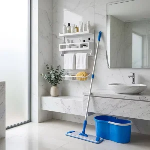 Long-Lasting Aluminum Handle Microfiber Fabric Rectangular Head Dust Mop for Restaurant Floors