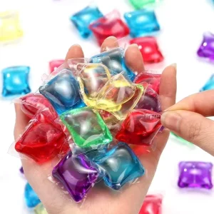 Long-Lasting Fragrance Eco-Friendly Laundry Pods Deep-Clean Stain-Removal Gel Detergent Beads Washing Capsules for Apparel